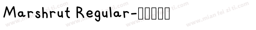 Marshrut Regular字体转换